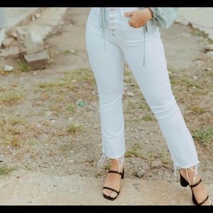 NWT, Ankle, split hem jeans